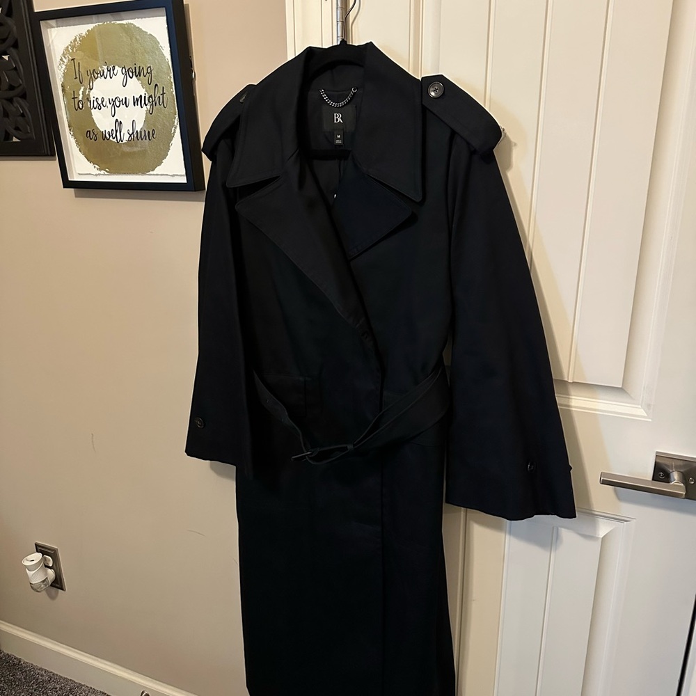 Banana Republic Classic Black Trench Coat